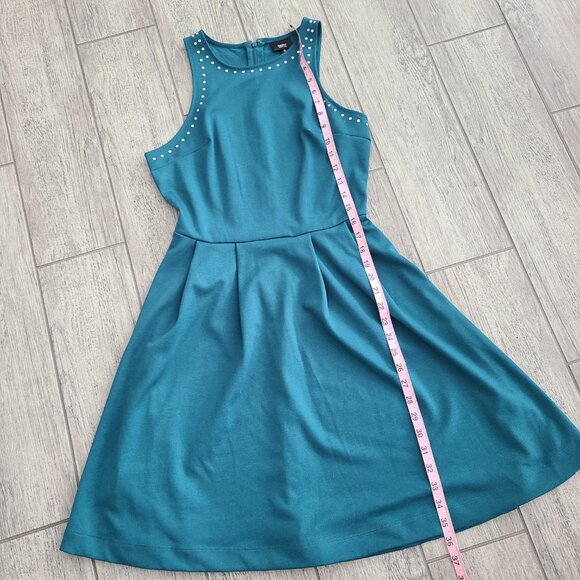Mossimo women's teal fit & flare sleeveless dress size small - Picture 6 of 10